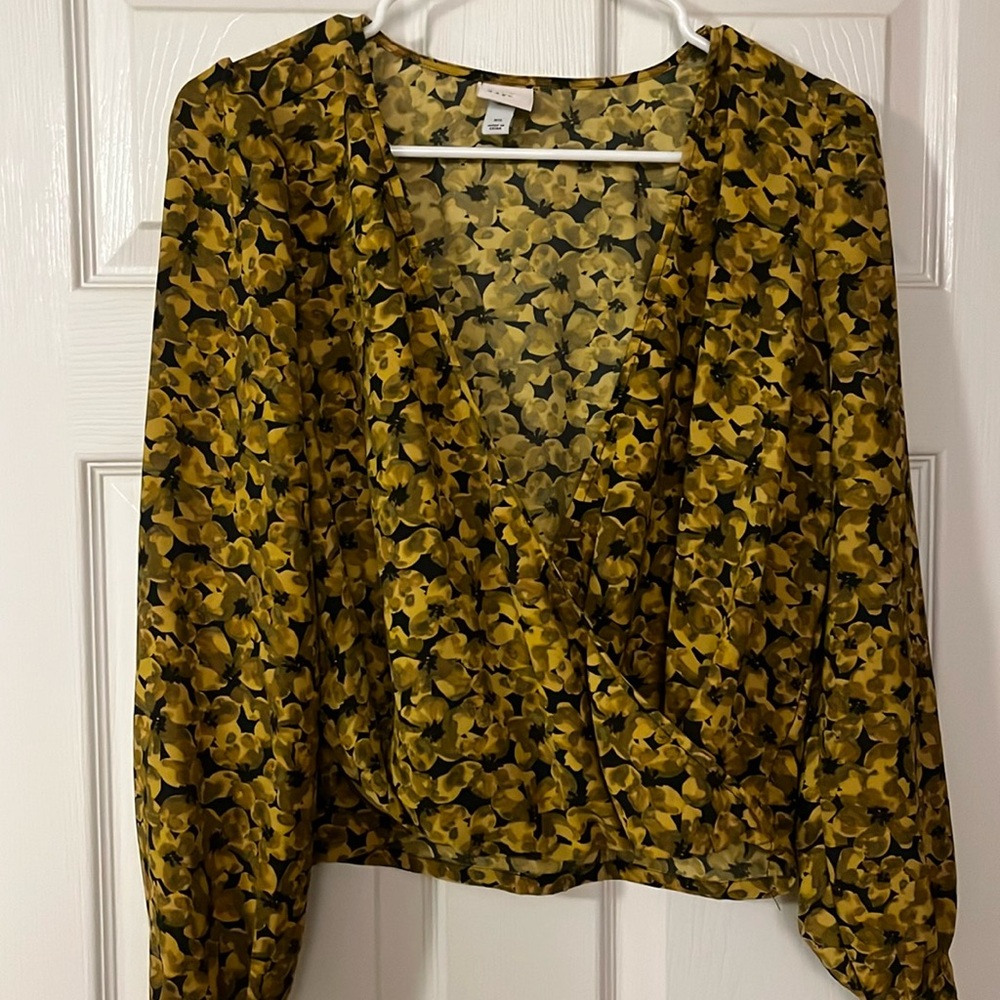 A New Day Wrap Front Blouse